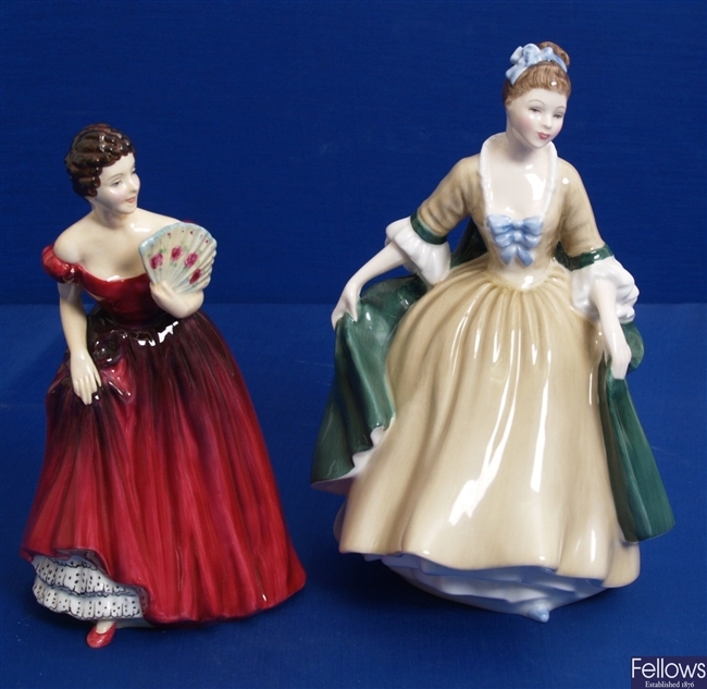 A Royal Doulton bone chian figurine 'Elegance' HN