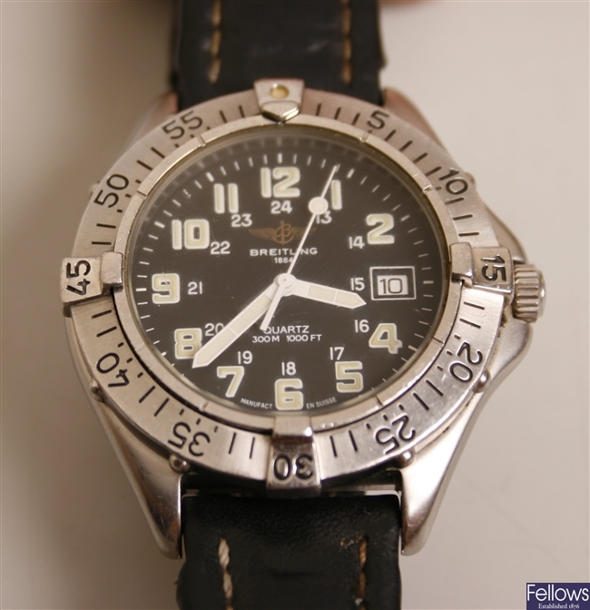 BREITLING - a gentleman's stainless steel