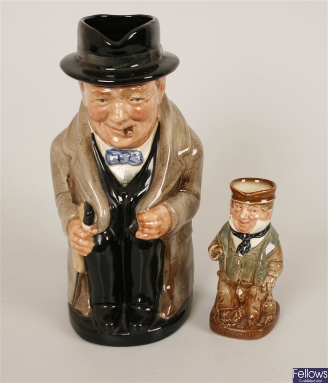 A Royal Doulton Winston Churchill character jug,