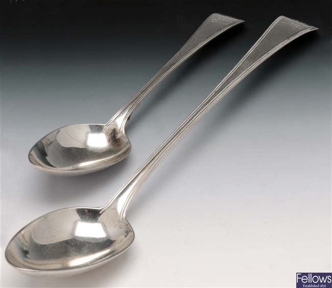 George III set of twelve table spoons