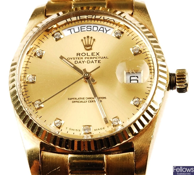 (116170814)  gentleman's 18ct wrist watch