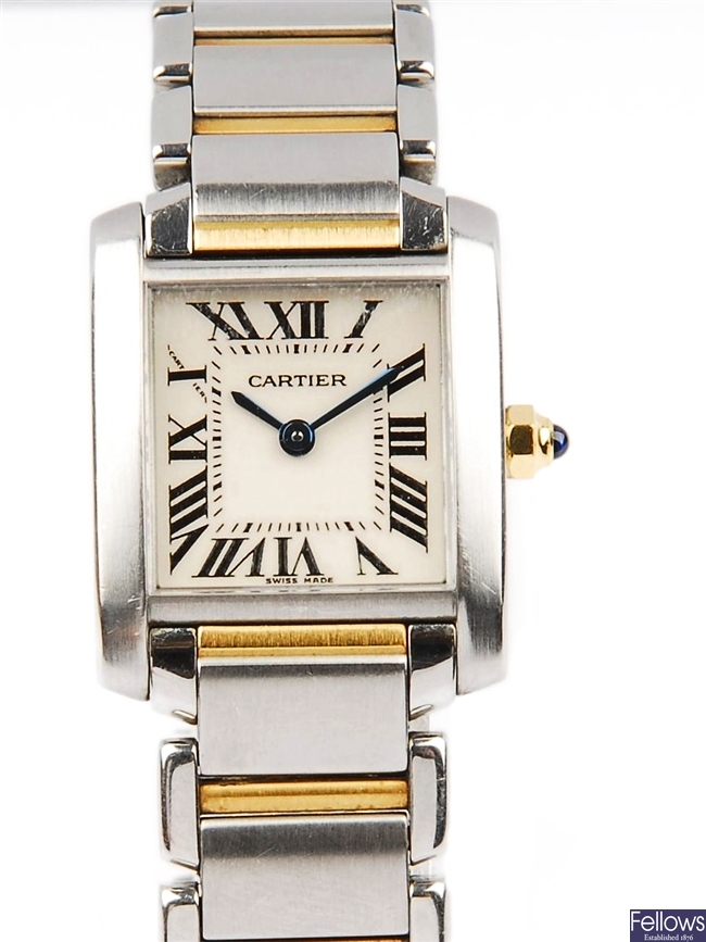 (10213) Cartier - Lady's bi-coloured wristwatch
