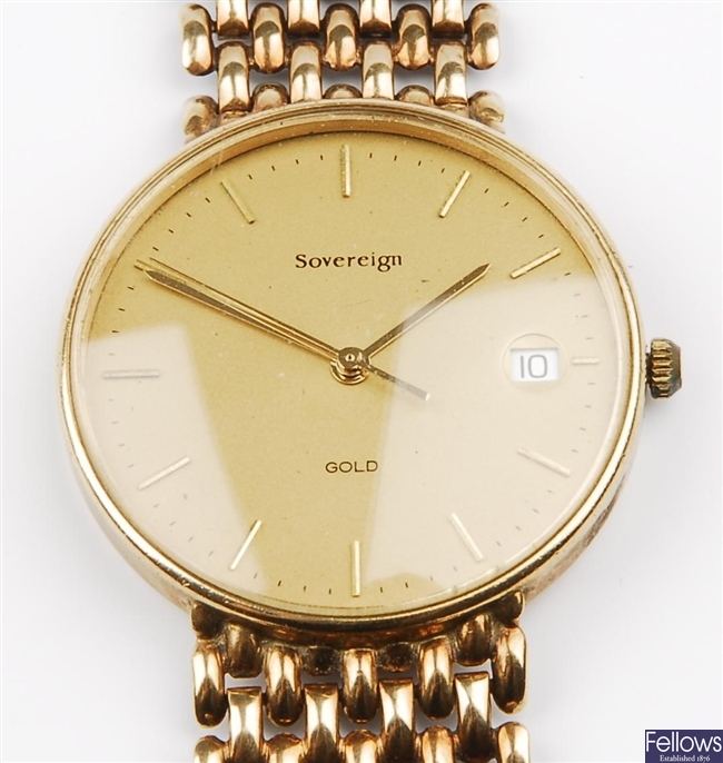 (307077121) gentleman's 9ct  wrist watch