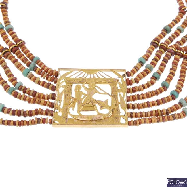 Egyptian necklet.