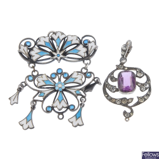 Two pendants.