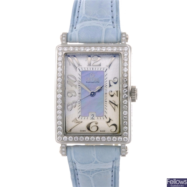 (33275) Ladys diamond set wristwatch by Gevril