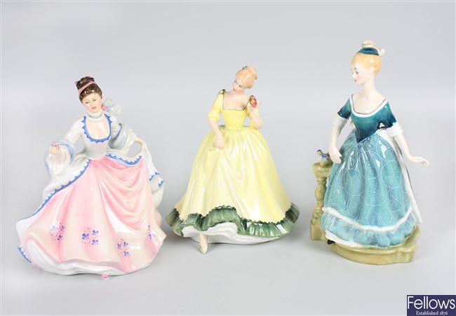 Three Royal Doulton bone china figurines