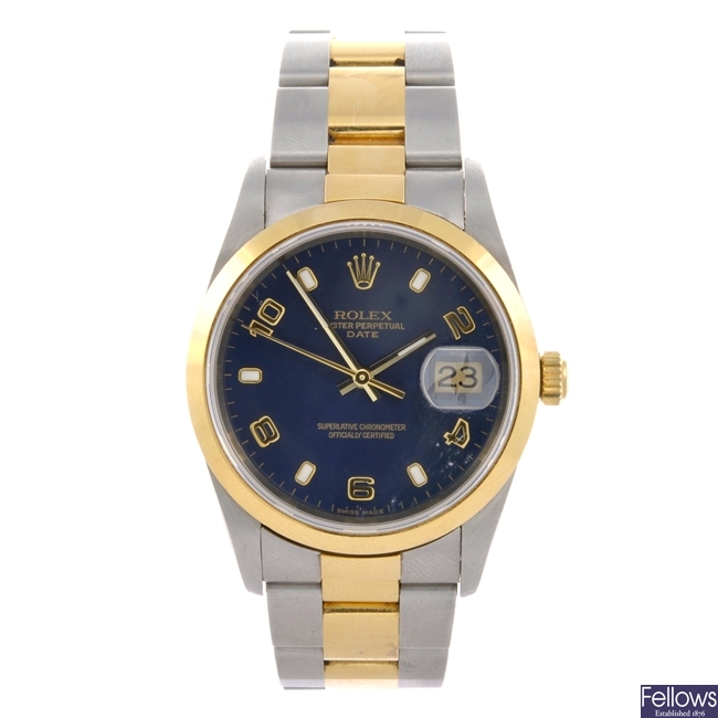 (307080690) A bi-metal automatic gentleman's Rolex bracelet watch.