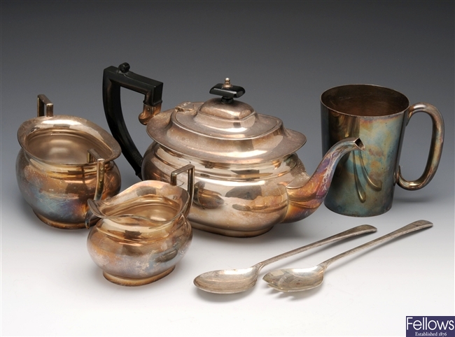 A selection of plated ware.