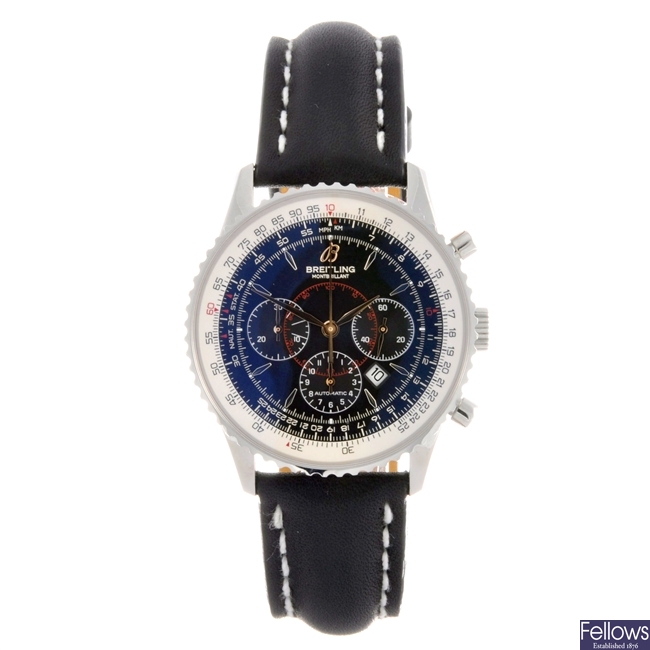 A Breitling wrist watch.