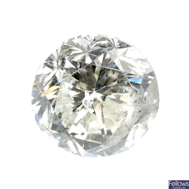 A loose brilliant-cut diamond of 0.56ct.