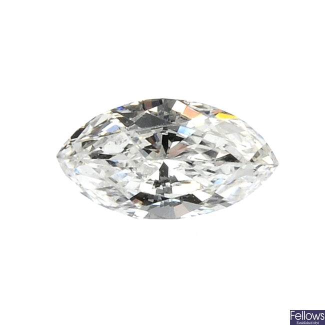 A loose marquise-cut diamond of 0.29ct.