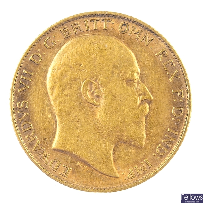 Edward VII Half-Sovereign 1909.