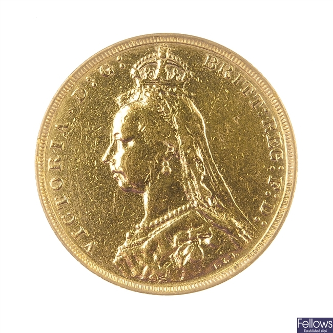 Victorian Sovereign 1891, jubilee head.