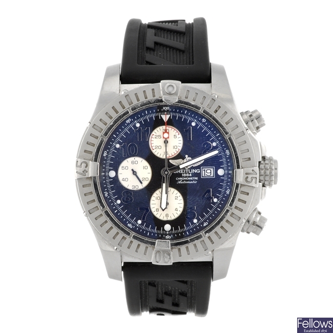 (230963520) A stainless steel automatic gentleman's Breitling Aeromarine Super Avenger wrist watch.