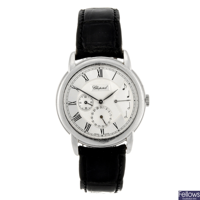 (121078567) An 18k white gold manual wind gentleman's Chopard wrist watch.