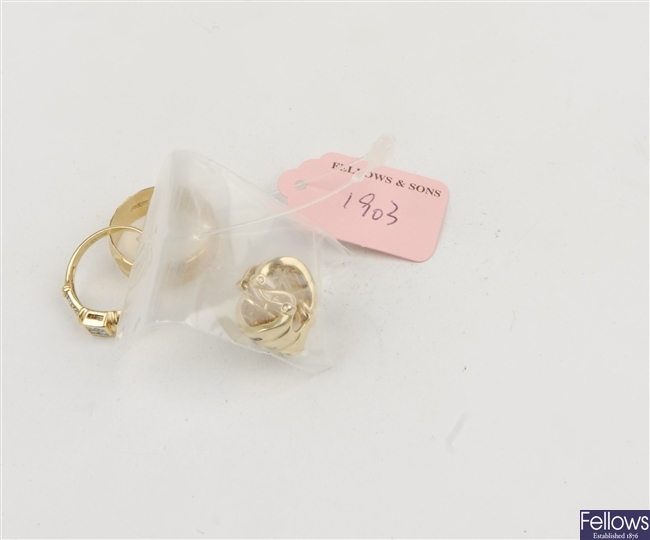 (808008316) ring fancy earrings, two assorted rings
