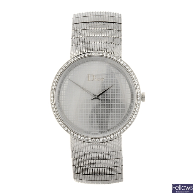 A stainless steel quartz gentleman's Dior bracelet watch.