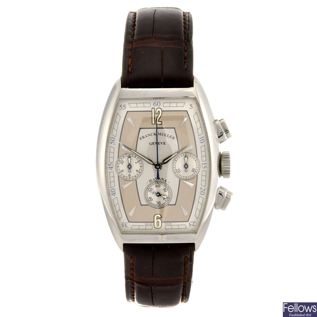 A stainless steel automatic gentleman's chronograph Franck Muller Havana wrist watch.