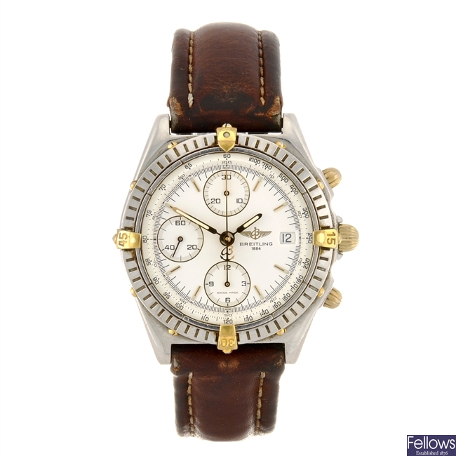 (116185964) A stainless steel automatic chronograph gentleman's Breitling Windrider wrist watch.