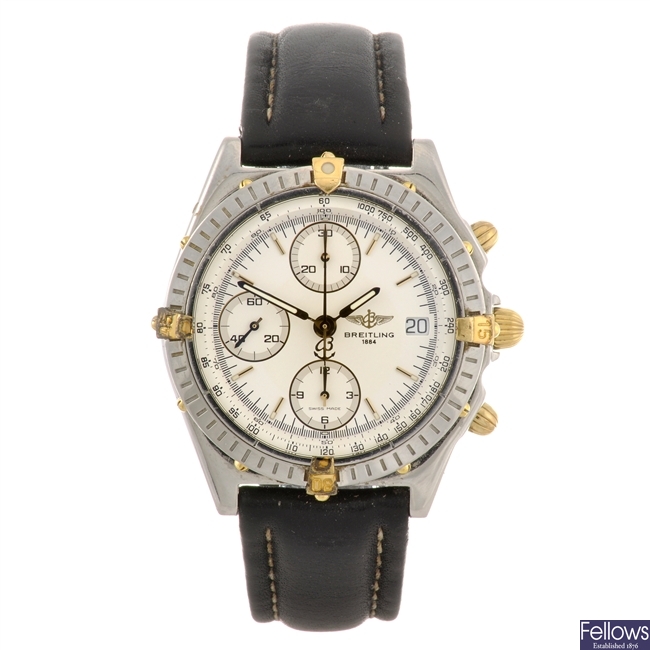 A stainless steel automatic chronograph gentleman's Breitling Chronomat Vitesse wrist watch.