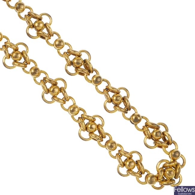 A fancy-link chain.