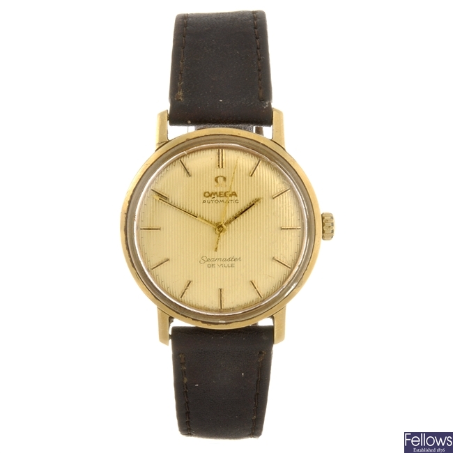 (86605) An 18ct gold automatic gentleman's Omega Seamaster De Ville wrist watch.