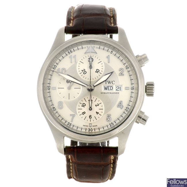 (109474) A stainless steel automatic gentleman's IWC Fliegeruhr wrist watch.
