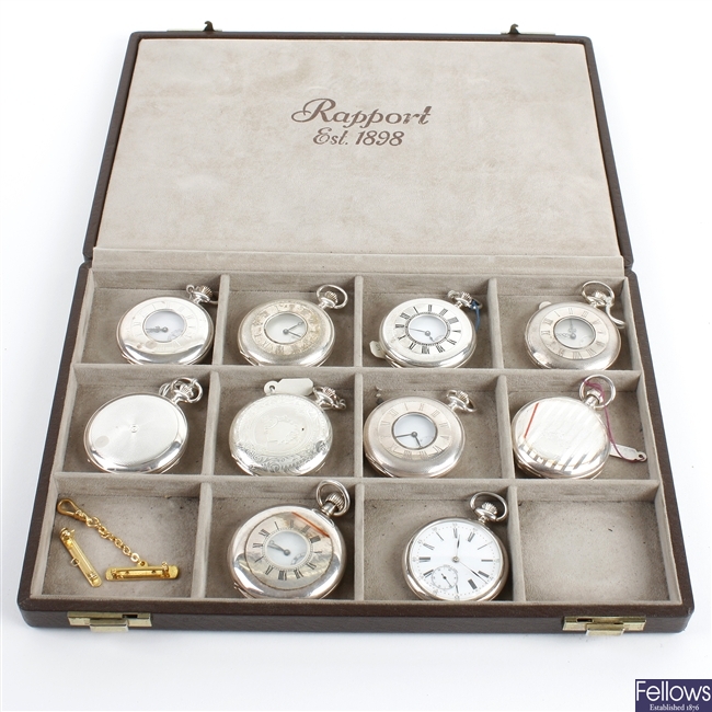 Rapport box containing 10 pocket watches