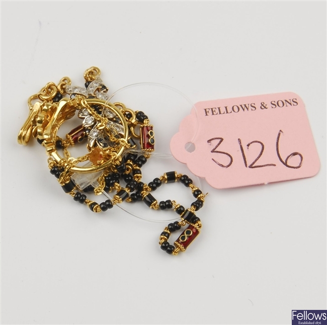 (808011272) bracelet fancy necklet, 22ct ring
