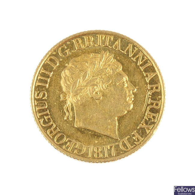 George III, Sovereign 1817.