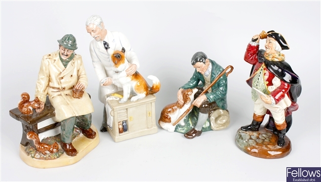 A collection of four Royal Doulton figures 