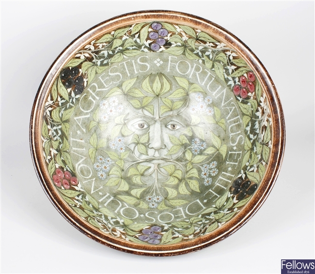 A Laurence McGowan studio pottery fruit bowl, of