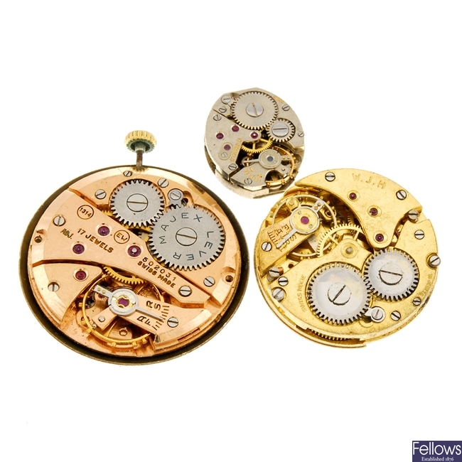 A bag of assorted watch movements.
