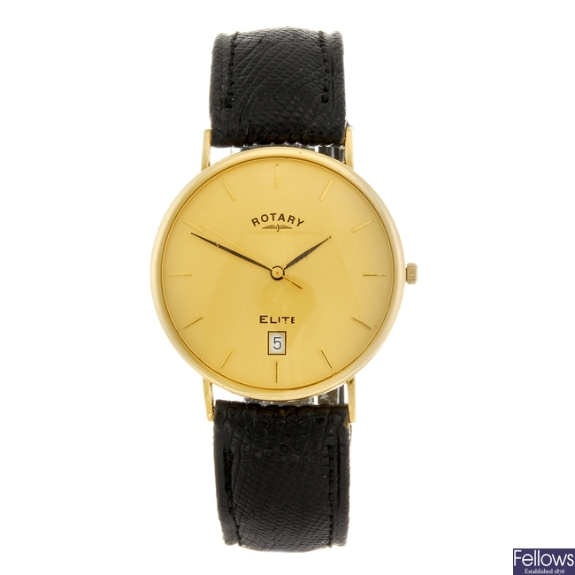 (803012519) An 18k gold quartz gentleman's Rotary wrist watch.