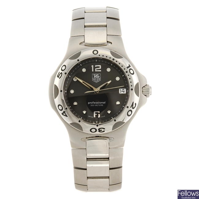 (411027900) A stainless steel quartz gentleman's Tag Heuer Kirium bracelet watch.