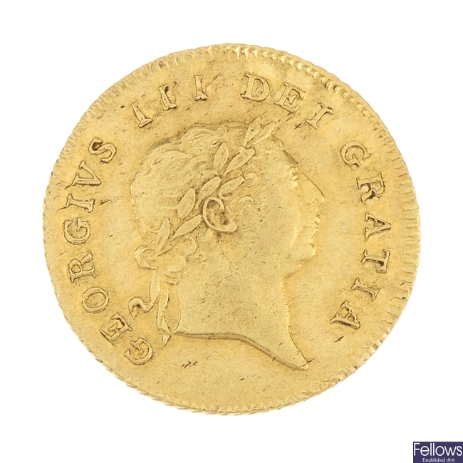 George III,  gold Half-Guinea 1806.