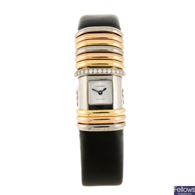 A lady's Cartier Declaration wrist watch.