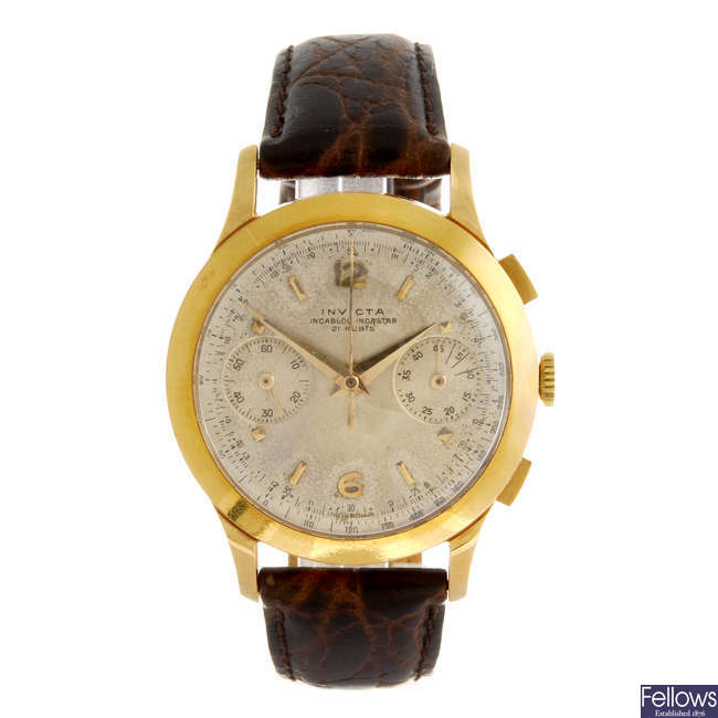 INVICTA - a gentleman's chronograph wrist watch.