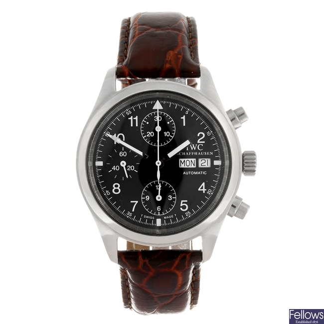 (310240660) A stainless steel automatic gentleman's IWC Flieger wrist watch.