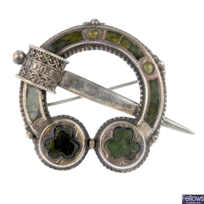 A late 19th century silver Scottish brooch.