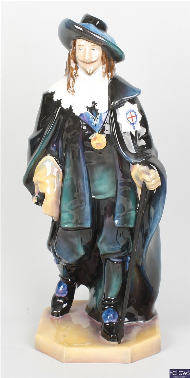 A large Royal Doulton bone china figure modelled as 'King Charles'