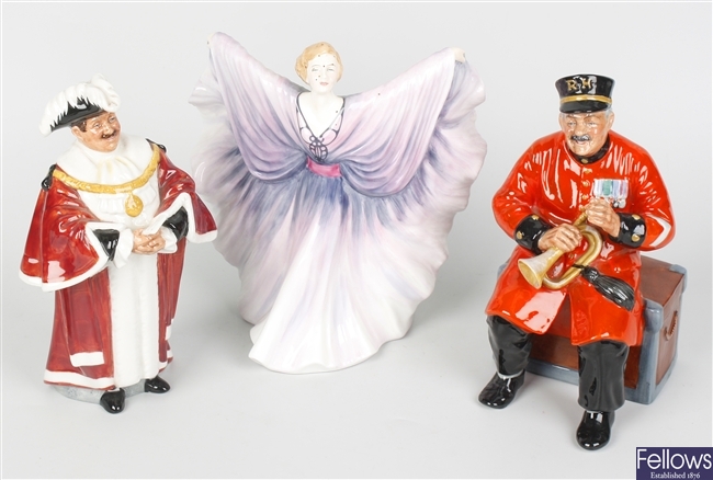 Three Royal Doulton bone china figurines