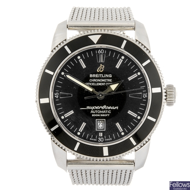 (116197135) A stainless steel automatic gentleman's Breitling SuperOcean Heritage 46 bracelet watch.