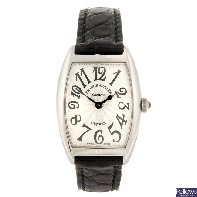 A stainless steel quartz lady's Franck Muller Curvex wrist watch.