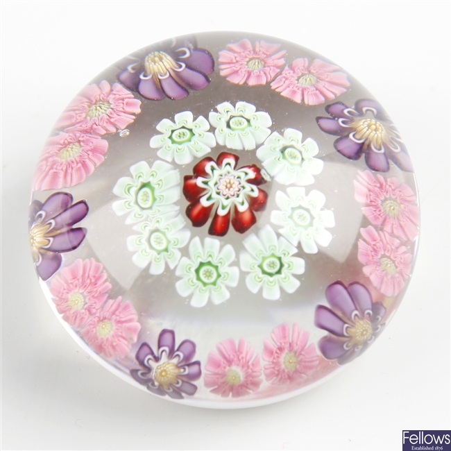 A Baccarat concentric millefiori paperweight