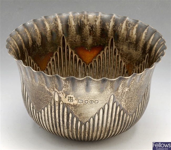 A Victorian small silver bowl.
