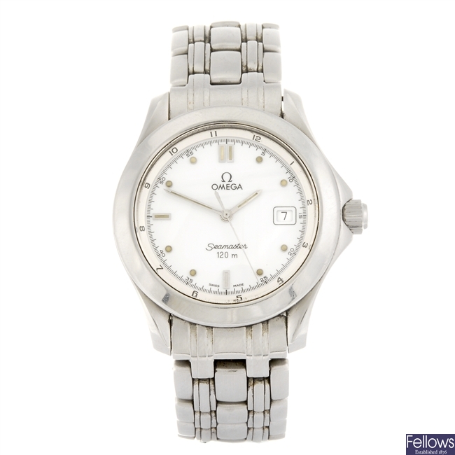 (240100880)  A stainless steel quartz gentleman's Omega Seamaster 120 bracelet watch
