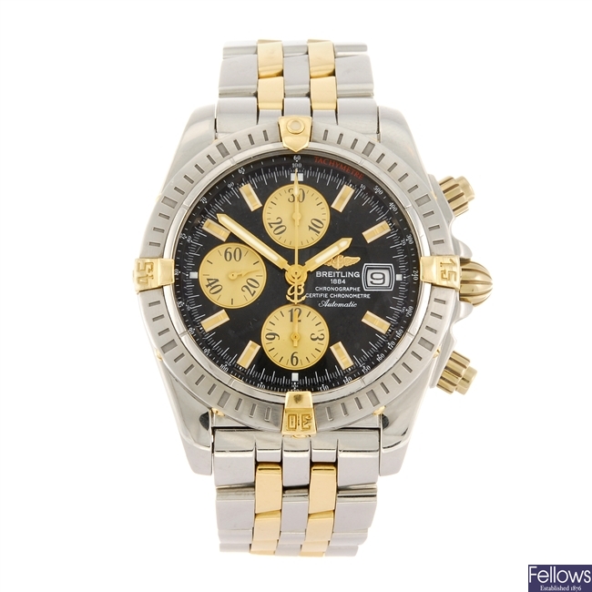 (910006473) A bi-metal automatic chronograph gentleman's Breitling Chronomat Evolution bracelet watc