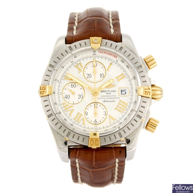 (307090961) A bi-metal automatic gentleman's Breitling Chronomat Evolution wrist watch.